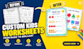 design printable planner, custom printable planner or workbook, pdf lead