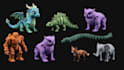 create custom 3d articulated model bidget 3d flexi toy dragon bjd doll
