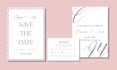 design modern, elegant, minimal wedding bundle