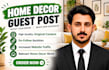 publish your home decor guest post backlink