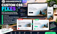 fix custom CSS issues on your squarespace website and resolve the problems