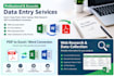 do accurate data entry, excel, copy paste and PDF conversion