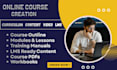 develop your online course, curriculum, content, videos and lms