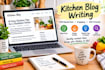 write SEO kitchen and food articles