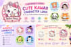 design a custom cute kawaii character logo