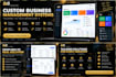 build a custom business management system or admin dashboard