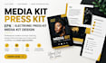 design media kit, press kit, epk, electronic press kit, and media kit design