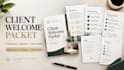 create a welcome packet, onboarding guide, client handbook and welcome booklet