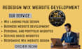 wix website redesign wix website development wix ecommerce fix wix issues