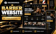 design a squarespace barber website with online booking