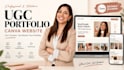 create canva ugc portfolio website for your creator brand