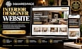 design a squarespace interior designer website and portfolio
