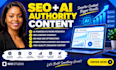 do expert SEO keyword research and ai content strategy for
