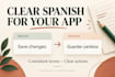 localize your app and website copy into clear spanish