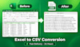 convert your excel file to CSV and clean your data