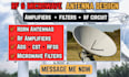 design microwave and rf antennas, amplifiers and filters