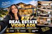 create cinematic ugc real estate video and property video