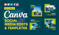 create editable social media posts,ads using canva