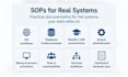 create technical sops and system handover documentation
