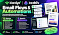 setup klaviyo and beehiiv email flows and automations