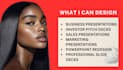 design a powerpoint presentation, pitch deck and powerpoint slide