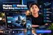 create a 3d animated website using claude and kimi