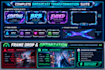 design premium animated kick twitch overlay packages in webm