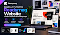 design readymag website creative portfolio landing page