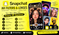 create custom snapchat ar filters lenses face effects