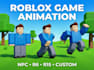 create custom roblox r6 r15 npc and game animations