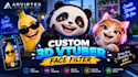create a custom 3d ar vtuber filter, burnt peanut on lens studio ready to stream