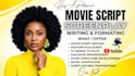 do treatment, notes feedback, script coverage, tv pilot or screenplay