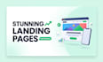 create a professional responsive HTML landing page