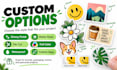 design print and ship custom waterproof vinyl stickers