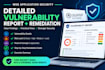 perform website pentesting with detailed report