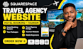 travel agency website hotel booking squarespace tourism website design