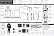 create fashion tech pack, clothing tech pack and apparel flat sketches