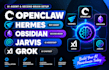 install setup openclaw hermes bot agent obsidian second brain jarvis ai grok bot
