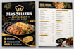 desgin a editable restaurant menu, menu board, food flyer,