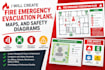 create fire emergency evacuation plans, maps, and safety diagrams