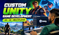 develop custom unity 2d games, multiplayer, 3d unity game development