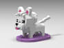 do custom lego design 3d lego pet model,moc lego dog,set using in bricklink