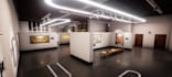 render 3d art gallery interior,museum space planning,exhibition hall walkthrough