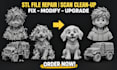 fix mesh repair sti scan cleanup 3d modify and reverse engineering scan to cad