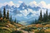 landscape oil painting art