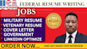 write a professional federal resume for usajobs government