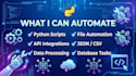 develop python scripts, automation, and API integrations
