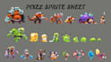 create pixel art sprite sheet, pixel art sprite animation, 2d game art sprite