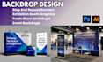 design a custom trade booth exhibition stand expo display and 3d layout