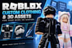 create custom roblox clothing and 3d game assets